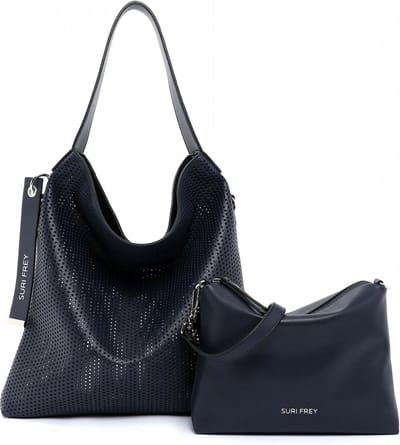 SURI FREY Schoudertas Black Label July Hobo Bag Blue Blauw