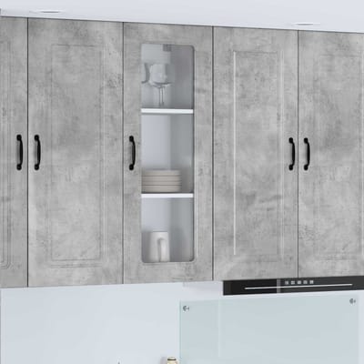 vidaXL - Vaatwasserpaneel - Kalmar - Beton - Grijs - 40 - x - 31 - x - 100 - cm