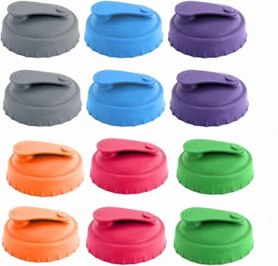 12 Stuks Herbruikbare Silicone Deksel voor Frisdrankblikken, Ideaal voor Bewaren en Sluiten van Drankjes, Geschikt voor Standaard Cola en Andere Blikken (6 Kleuren)