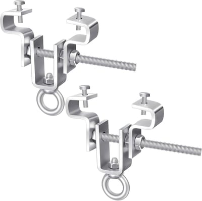 Balkbeugel Staal - Bokszak Ophanger - Zware Training - Verstelbaar 65-220mm - 20x11x3cm 1.55kg - Zilverkleurig