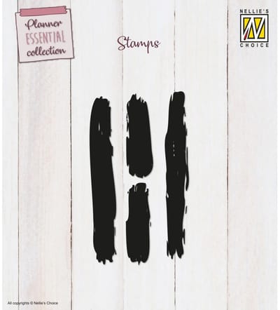 NSCS013 - Nellie Snellen Clear Stamp Stripes - stempel - verf strepen - kwaststreken - streken penseel kwast - 1,3 x 45 en 10cm