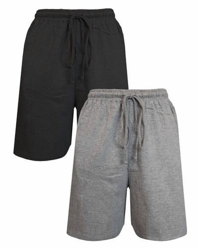 Paul Hopkins Heren Bermuda Short Duo set, kleur Grijs en ZWART KBH2116K-XL