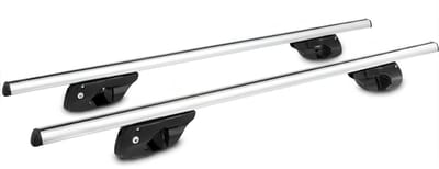 KAD® Dakdragers - Voor Dakkoffer & Bagage - Sterke Aluminium Draagstangen - Zilver - 120cm x 5cm x 3cm