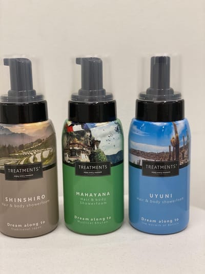 Voordeelverpakking Treatments hair & bodyfoam 3 geuren shampoo doucheschuim
