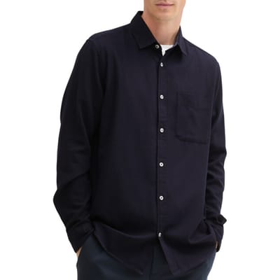 Tom Tailor - Lange mouw overhemd - Heren - XXL - Blauw - Katoen - 1042659