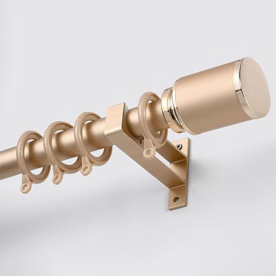 Gouden gordijnroede - Verstelbare staaf - Raambekleding ophangen - Stille bediening - 70-600 cm - Goud