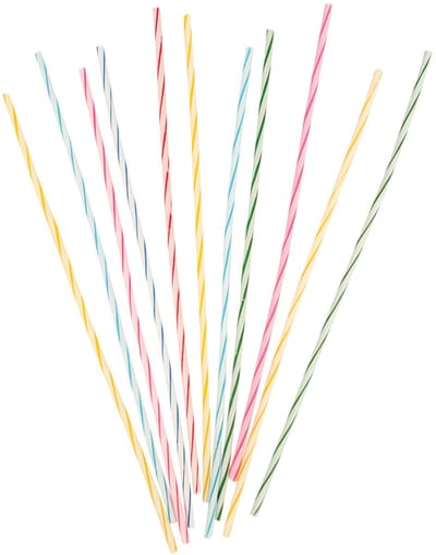 RIETHMULLER - 24 gekleurde spiraalkaarsen mikado-effect 18 cm voor verjaardagstaart