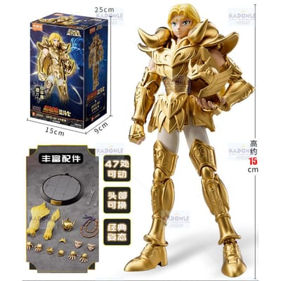 BLOKEES Original Saint Seiya Doré DRAGON SHIRYU CAPRICORNE SHURA CANCER DEATHMASK Classe CHAMPION Figurine d'Action Jouets Anime Cadeau