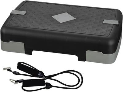 Oefen Platform - Trainings Stapje - Fitness Thuis - Antislip Ontwerp - 45 x 29 cm - Grijs