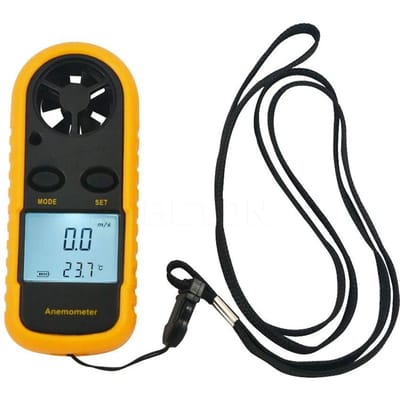 Anémomètre GM816 Thermomètre portable Jauge de vitesse du vent Compteur de vent Anémomètre portatif
