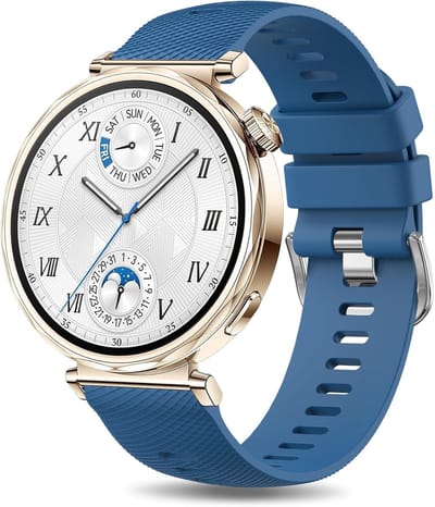 Zachte Siliconen Horlogeband voor 41mm Smartwatch, Vervangende Armband voor Huawei Watch GT4 en GT5, Comfortabele en Duurzame Strap 18mm