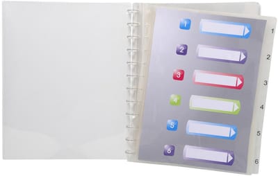 Exacompta Crystal Showalbum met ringen en uitneembare tassen- 30 tassen - 60 zichten - A4 - Transparant - 86320E