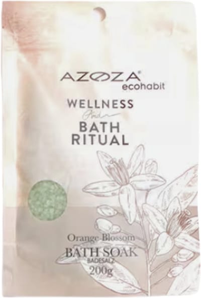 Azoza Ecohabit - Bath Soak - Orangeblossom | 1x 200g - Wellness and Bath Ritual | Badpoeder - Badzout