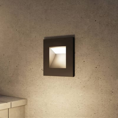 Arcchio wand inbouwlamp Zamo, G9, zwart, 12 cm, IP65
