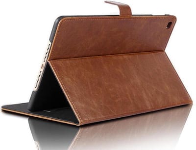 Hoes geschikt voor Samsung Galaxy Tab A 10.5 (2018) Leer Book Case Smart Cover Licht Bruin - van iCall