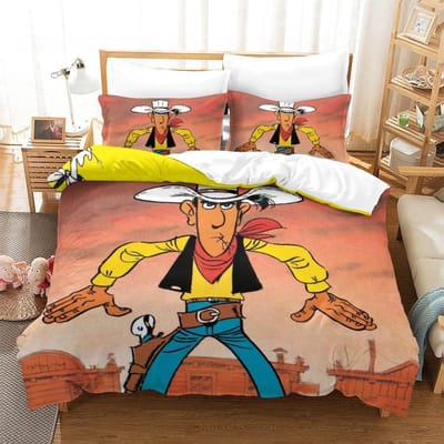 Nieuwe Lucky Le Beddengoed Collectie Enkel Tweepersoons Volledig Queen King Size Bed Collectie Volwassene Kind Slaapkamer Dekbedovertrek Collecties 3D Anime Met Beddengoed C US King 264x228cm