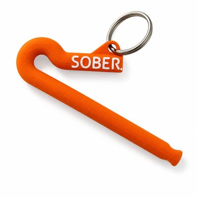 SOBER. Ad Rietje Oranje – 2-Pack – Studentencadeau – Herbruikbaar Feest Rietje – Rietad