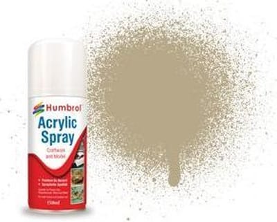 Humbrol Hobbyverf Acrylverf - #237 Desert Tan - Matt - Acryl spray Verf spuitbus - 150 ml