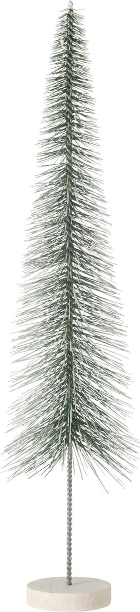J-Line decoratie Kerstboom Sneeuw - kunststof - groen - large
