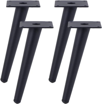 Meubelpoten - Bankpoten ijzer - Meubels verhogen - Sterk draagvermogen - 35 cm - Zwart
