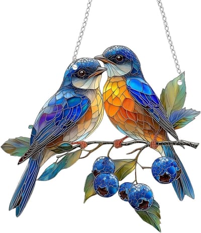 Kleurrijke Acryl Zonvanger Ketting met Kolibrie Hangdecoratie voor Raam en Deur in Huis en Studio