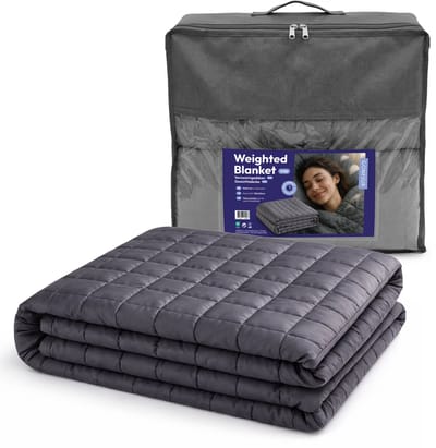 Comfeur Verzwaringsdeken 9 kg – 150x210 cm – Weighted Blanket – Zwaartedeken voor Volwassenen – Verzwaarde Deken OEKO-TEX - 4 Seizoenen – Grijs