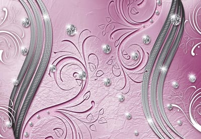 Fotobehang Pattern Abstract Ornament Leaves | XL - 208cm x 146cm | 130g/m2 Vlies