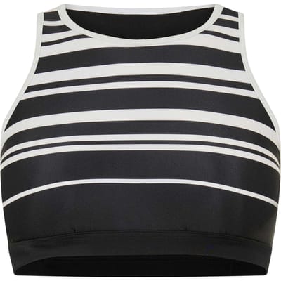 Zoggs Gestreepte crop-top voor dames (Zwart)