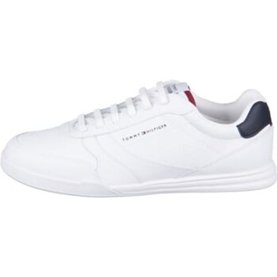 Tommy Hilfiger Contrast Heel Trainers Wileather White Größe: 43 | Trainers Outlet | Herren | Weiß
