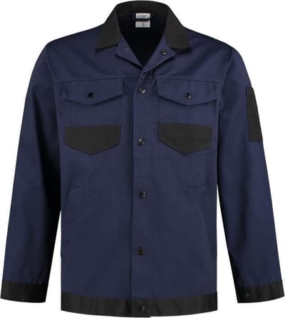 BT Werkjasje Katoen-Polyester WJC6040 Marineblauw/ZwartS