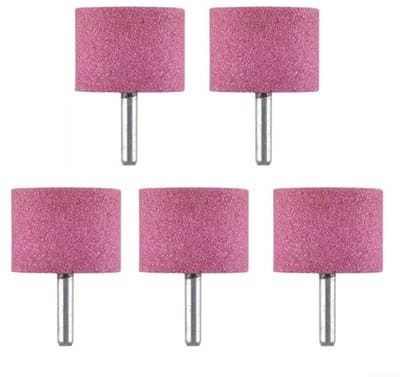 Dailygoods- Schurende Steen 6mm Schacht - 5 Stuks - Hoge Hardheid - Voor Hout/Metaal/Jade - Schurende Snijkant - Totale Lengte 48mm - Slijpschijf