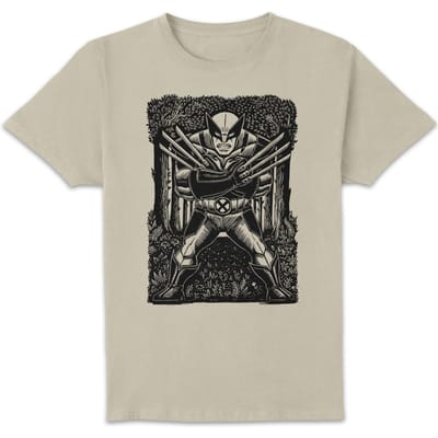 Marvel Wolverine Line Art Unisex T-Shirt - Cream - S