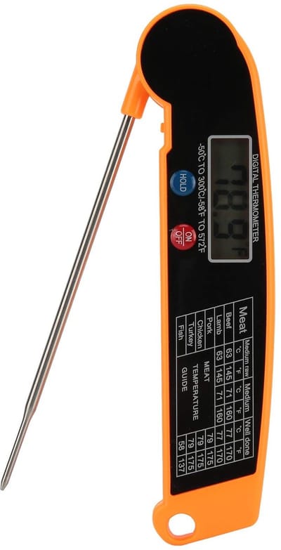 JHUBERS - Draadloze digitale vleesthermometer - BBQ-thermometer - Direct aflezen - Waterdichte voedselthermometer - Geschikt voor grillen - Kleur 2#