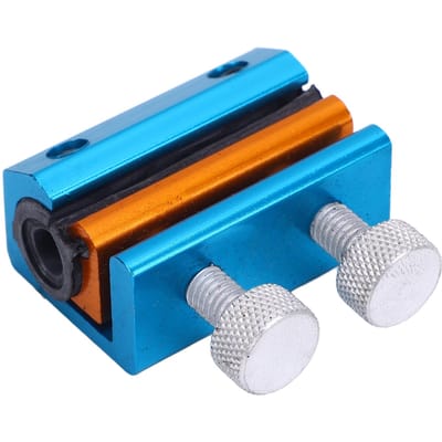 Outil de Lubrification de Câbles de Moto Lubrificateur de Câbles Doubles Aluminium Câbles d'Embrayage d'Accélérateur Outil de Lubrification pour VTT Moto Tout-Terrain Scooter Blue bleu