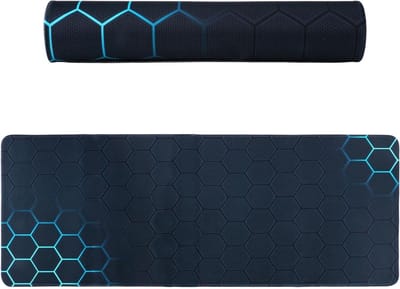 Grote Gaming Muismat XXL 800 x 300mm, Waterdichte en Antislip Bureau Ondergrond voor PC, Laptop en Macbook met Naadloze Randen voor Optimale Precisie en Snelheid