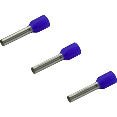 Rittal 4050.741 Adereindhulzen 2.5 mm² Deels geïsoleerd Blauw 1000 stuk(s)