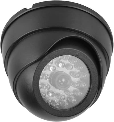 Dummy Camera - Nep Beveiliging - Diefstal Afschrikking - Realistisch Knipperend LED - 30 IR LEDs - Zwart