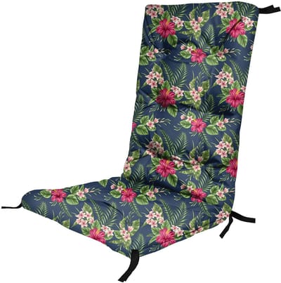 FEROCITY - Tuinstoelkussens - Comfortabel, duurzaam - Voor meubels van pallets - 130 x 50 x 5cm - Polyester - Palm Donker