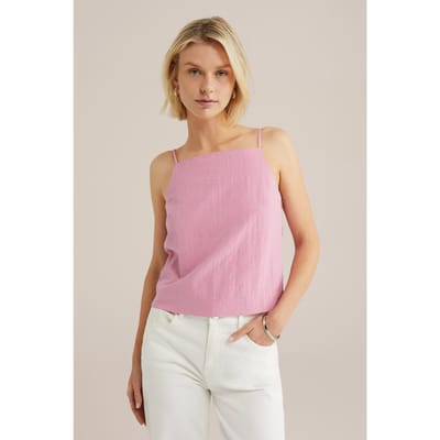 WE Fashion Singlet Light Pink Taglia: XL | Canottiere Outlet | Donna | Rosa