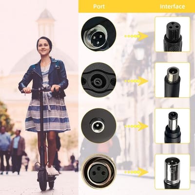Electric Scooter Lader - Ninebot - Xiaomi - Hoverboard - Balance Board - 42V 2A AC met 4 Poorten