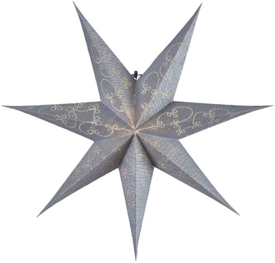 Star Trading papierster 'Decorus', handgeschept papier, zilvergrijs, Ø 63cm