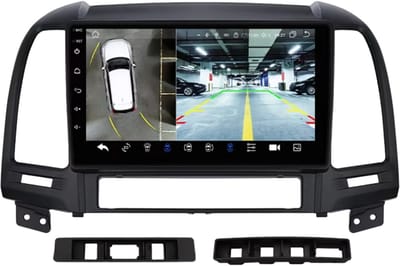 Autoradio met bluetooth - Carplay - Voor Hyundai Santa Fe 2 (2006-2012) - Geschikt voor Apple en Android - Stereo - Navigatie - Navigatiesysteem auto