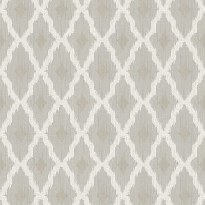 Etnisch behang Profhome 961972-GU textiel behang gestructureerd met ruitvormig patroon mat beige crèmewit 5,33 m2