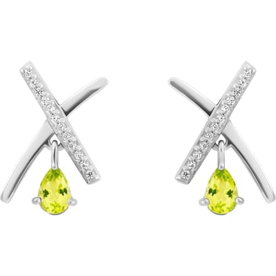 Orphelia 'Charlotte' Dames 925 Sterling Zilveren Hangoorbellen - Zilver ZO-7580/P