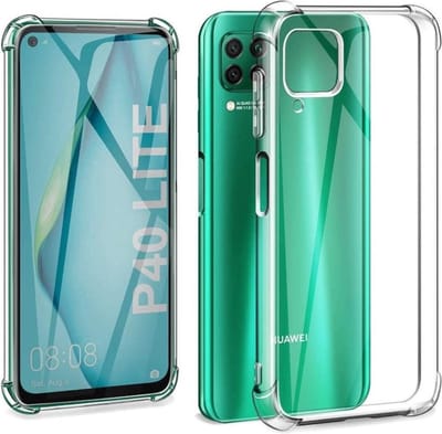 LuxeBass Hoesje geschikt voor Huawei P40 Lite Anti-shock silicone hoesje transparant