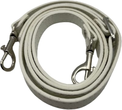 FIFO Verstelbare Modieuze Kunst Leren Schouderriem Tas – Wit/Zilverkleurig – Schouderband – Leren Tassen riem – Fashion – Leer – Losse riem – Losse band – Tassen band – Tassen hengsel