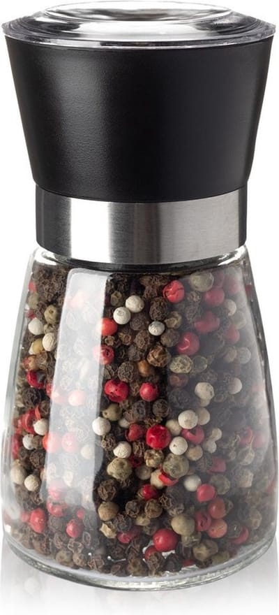 Zout- en Pepermolen Glas 13 cm - Peper- en Zoutmolen - Kruidenmolen - Zout en Peper Molen