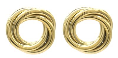 Oorbellen Swirl - RVS - 1,5 cm - Goudkleurig