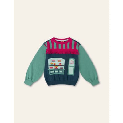 Oilily Keek Trui- maat116/6yr Bristol Blauw
