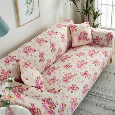 Housse de canapé élastique tout compris quatre saisons impression générale housse de serviette de canapé salon maison housse de canapé d'angle 1/2/3/4 places 4-Seat 235-300cm 1PC